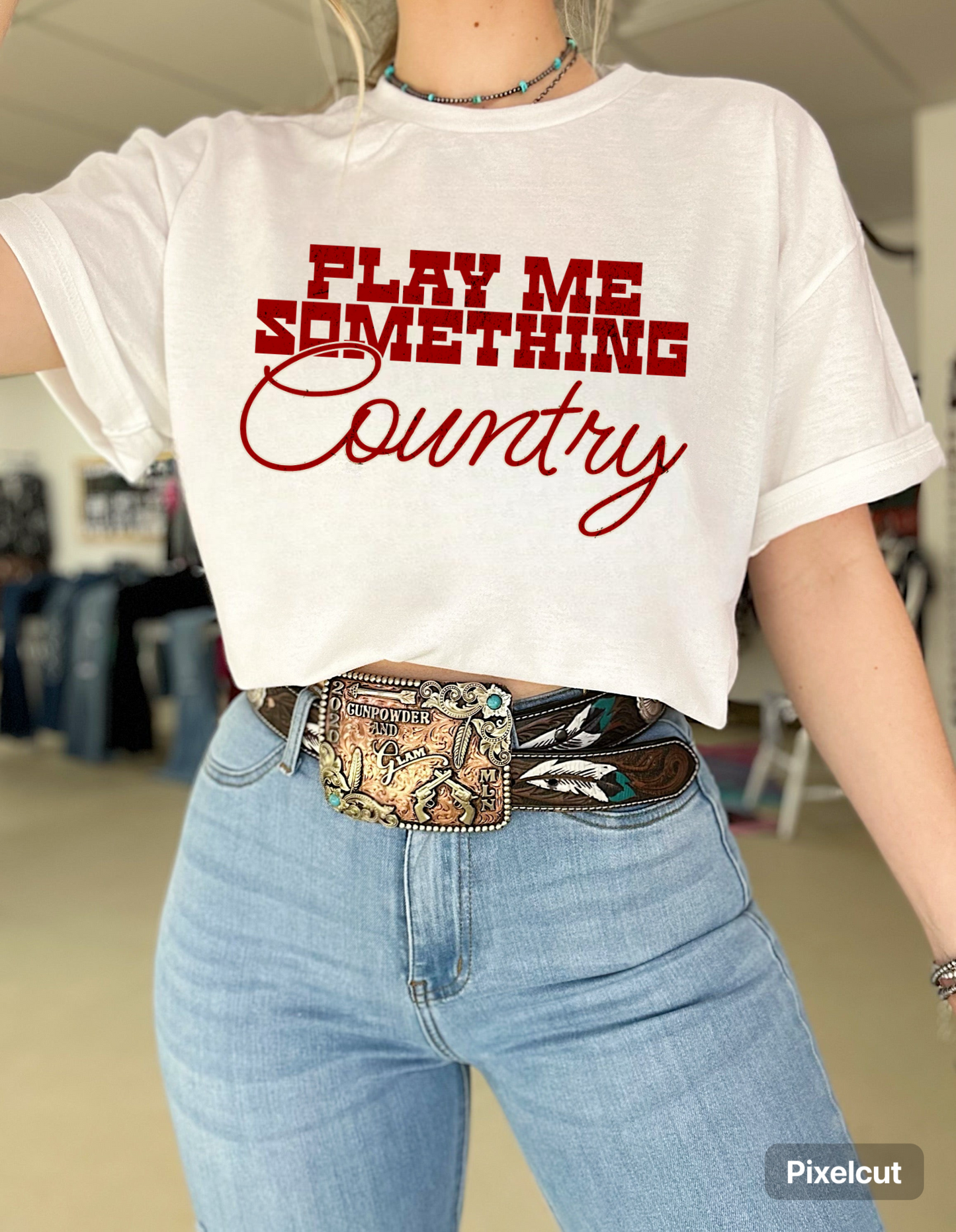 Play Me Something Country TEE or CREWNECK