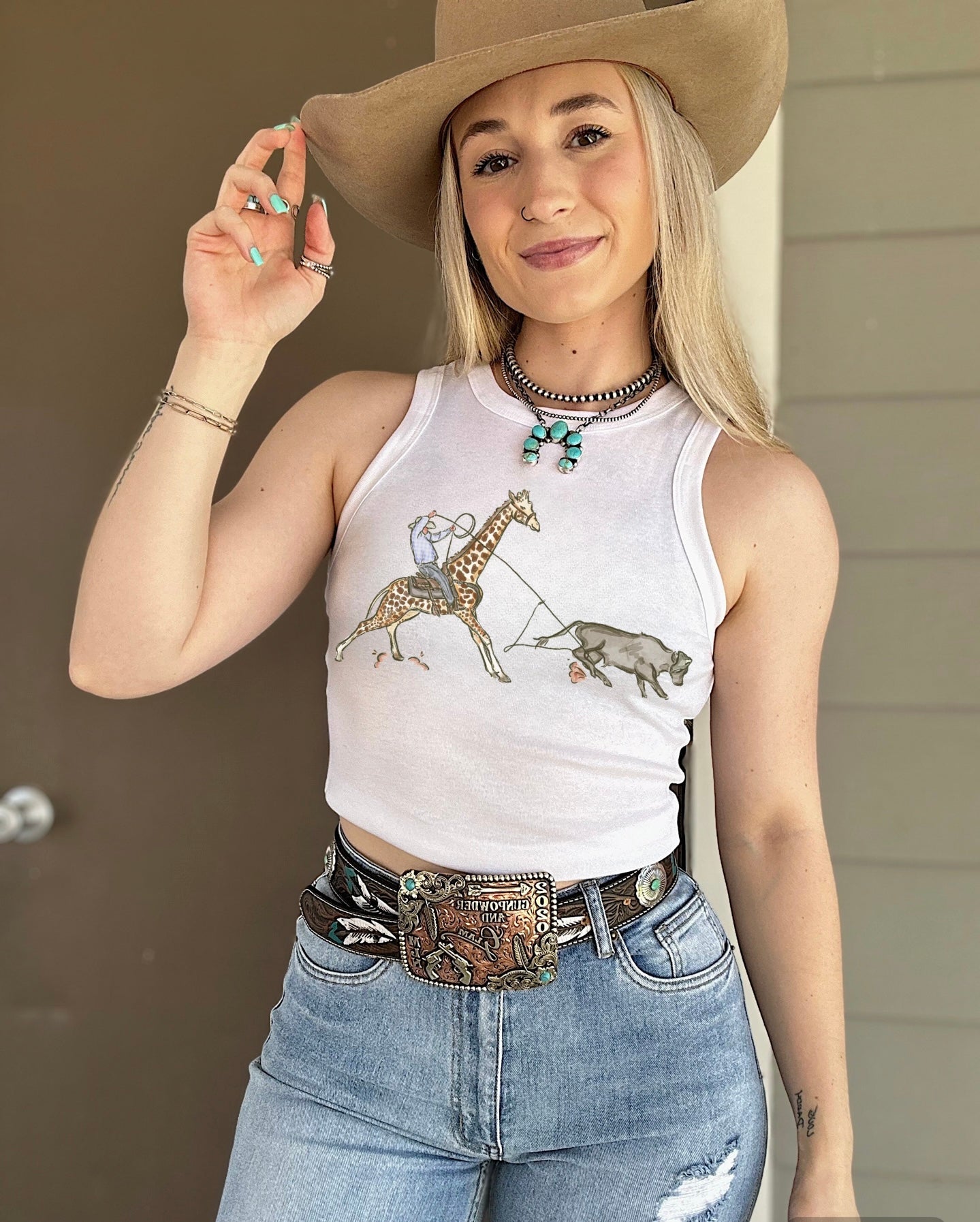 Safari Wrangler Cropped Tank