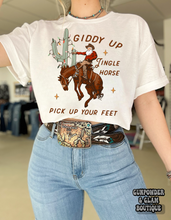 Load image into Gallery viewer, Giddy Up Jingle Horse Tee or Crewneck
