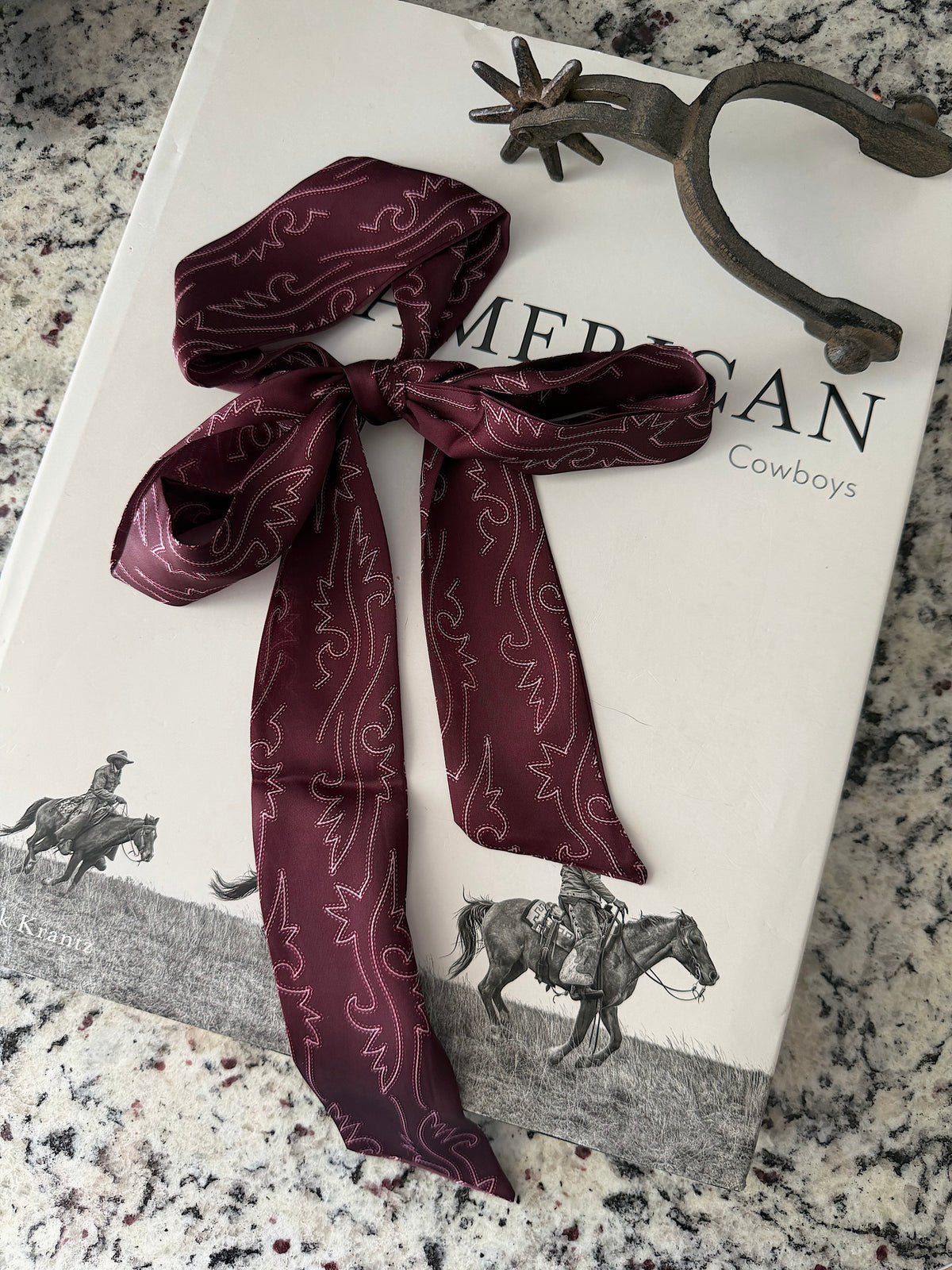 The Boot Stitch Twilly (Maroon)