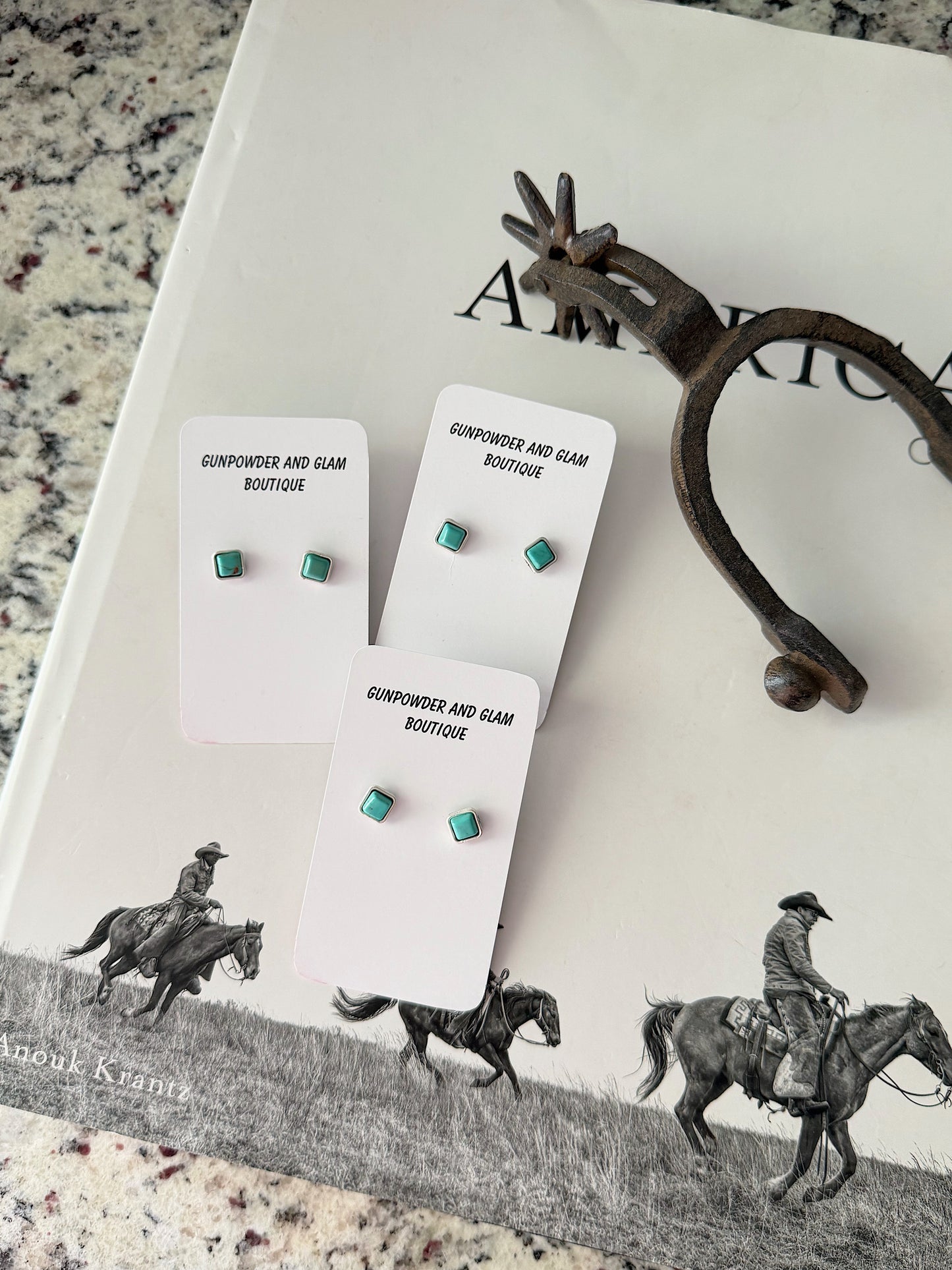 The Dainty Square Studs