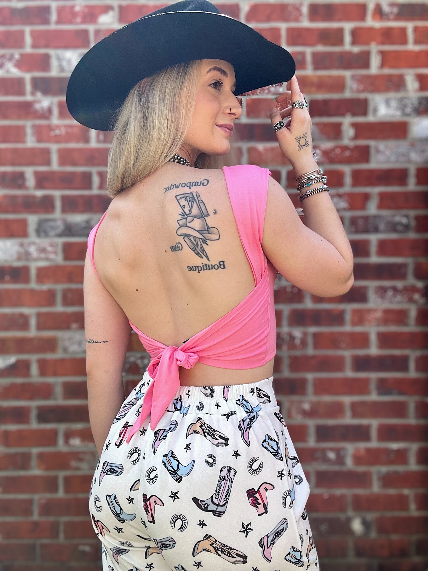 The Pretty In Pink Top (Open Back)