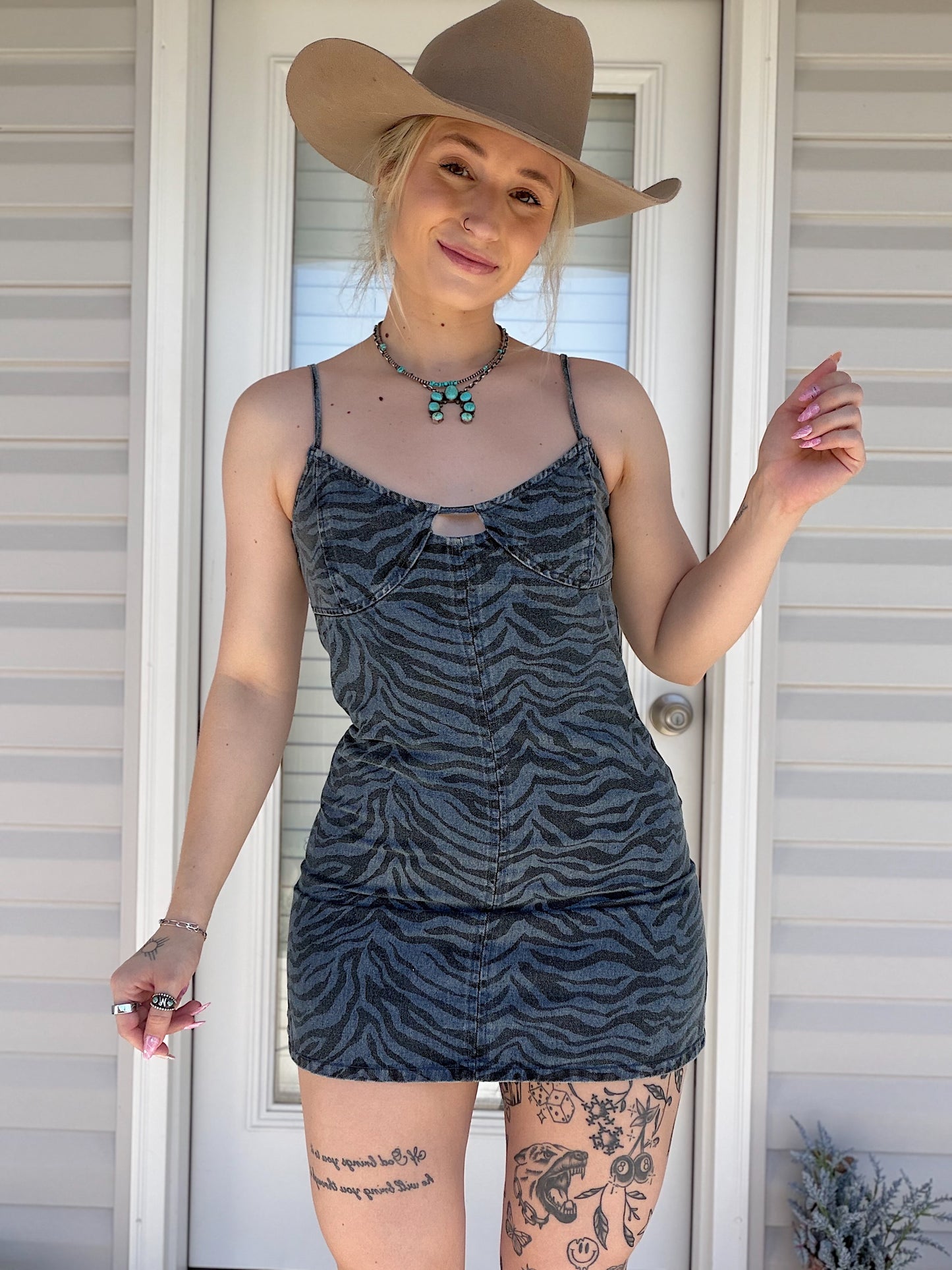 Zebra Mini Dress