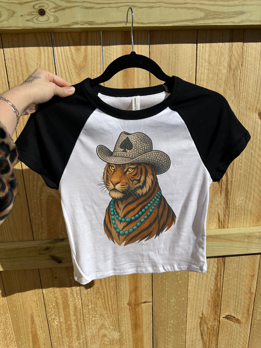 Tiger Cowboy Baby Tee