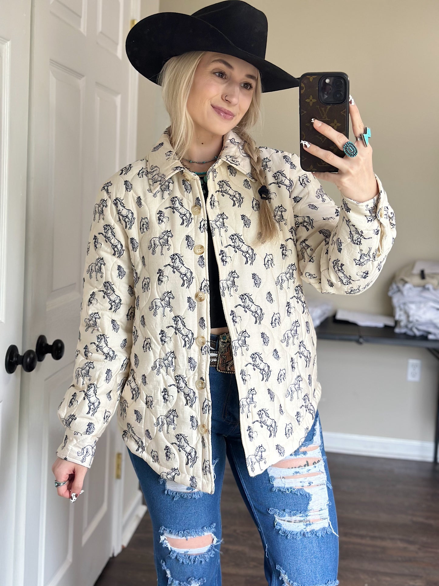 Quilted Pony Jacket