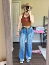 Load image into Gallery viewer, The Pin Stripe Cuff Jeans
