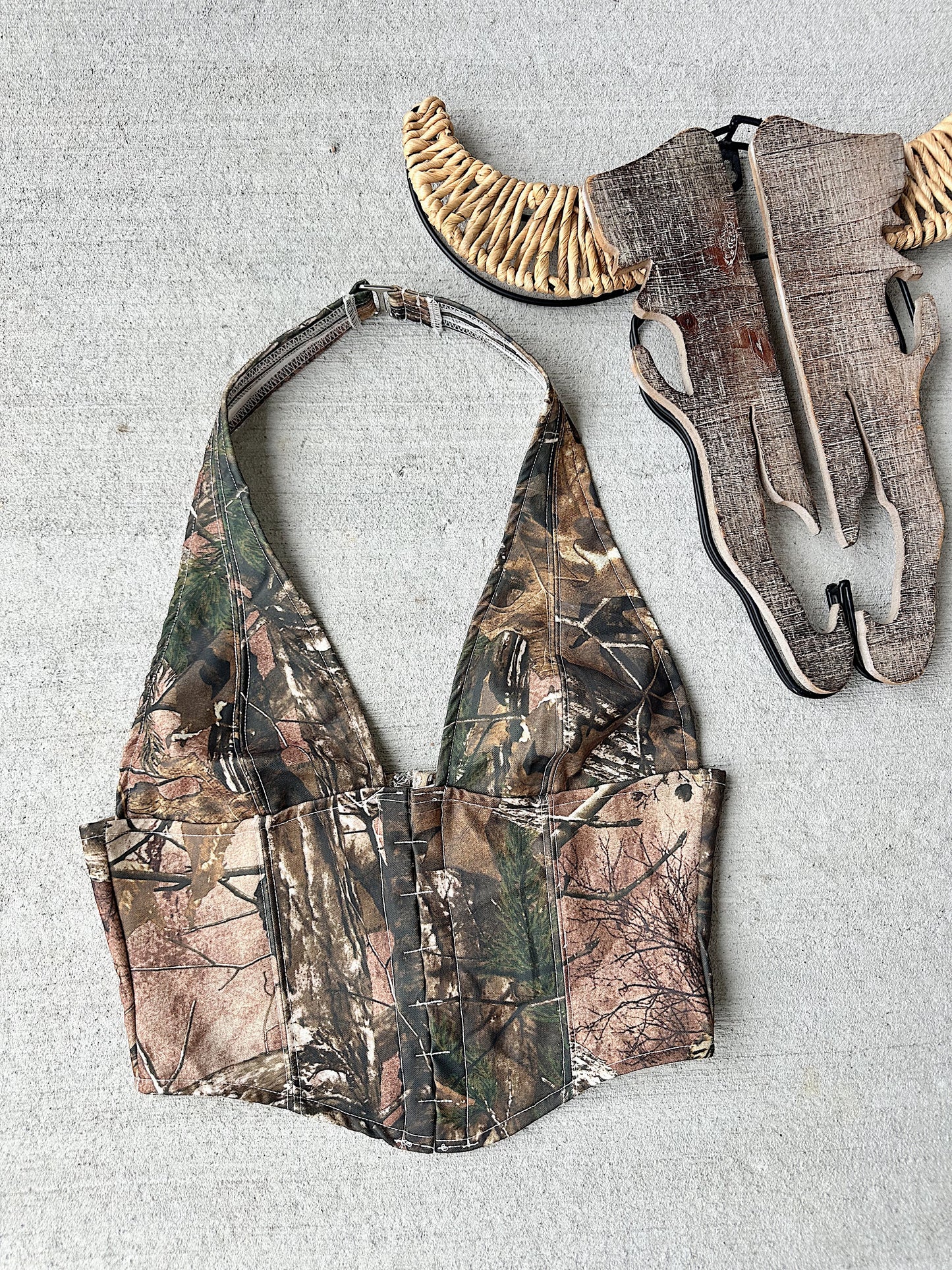 Camo Halter Top