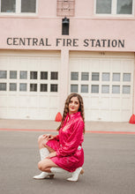 Load image into Gallery viewer, Pink Sequin Shirt Dress
