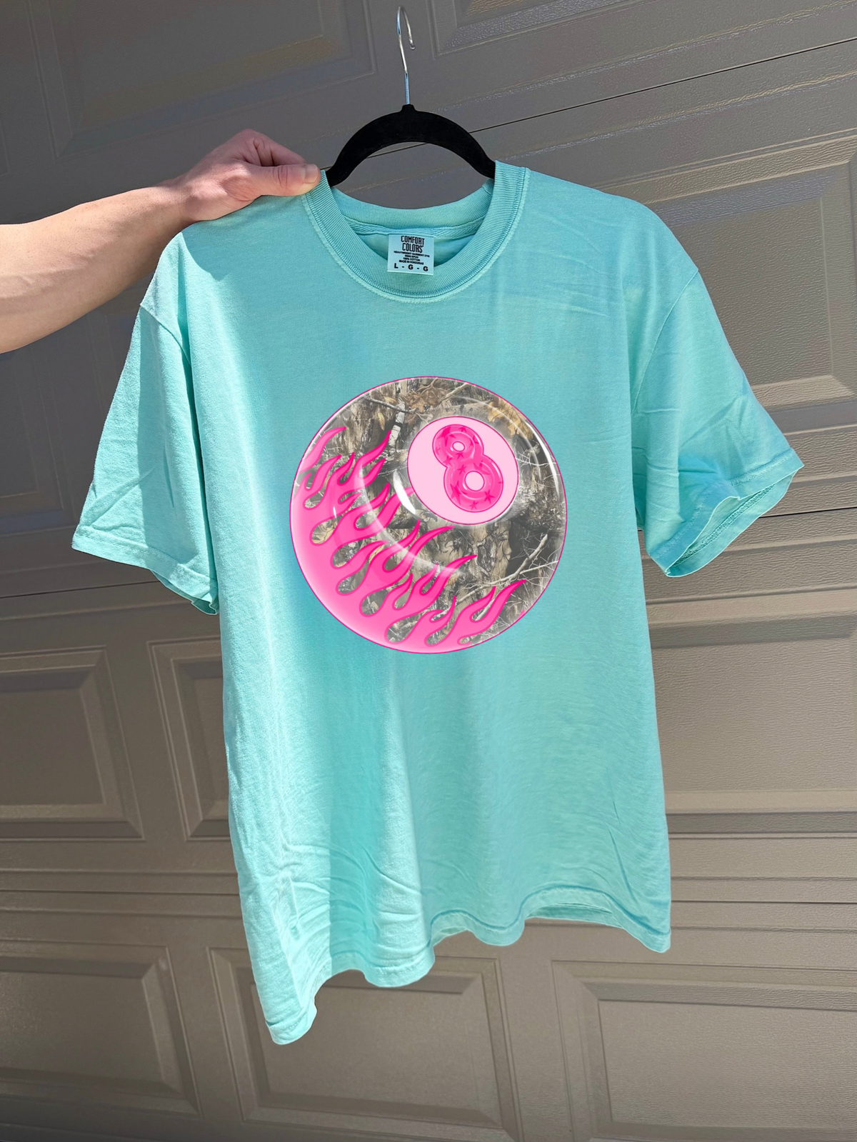 Camo 8 Ball COMFORT COLORS TEE