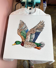 Load image into Gallery viewer, Faux Rhinestone Mallard TEE or CREWNECK
