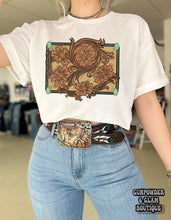 Load image into Gallery viewer, Tooled Leather Tee or Crewneck
