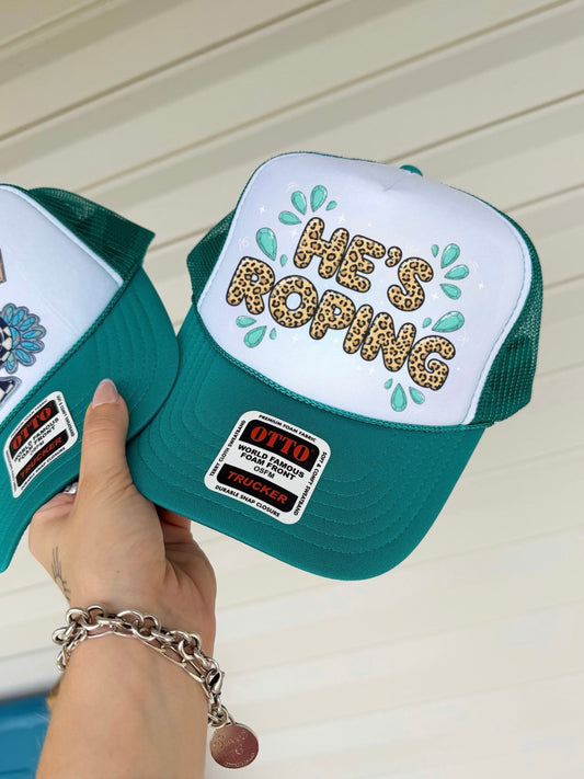 He’s Roping Trucker Hat (Multiple Color Options)