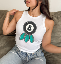 Load image into Gallery viewer, 8 Ball Cropped Tank
