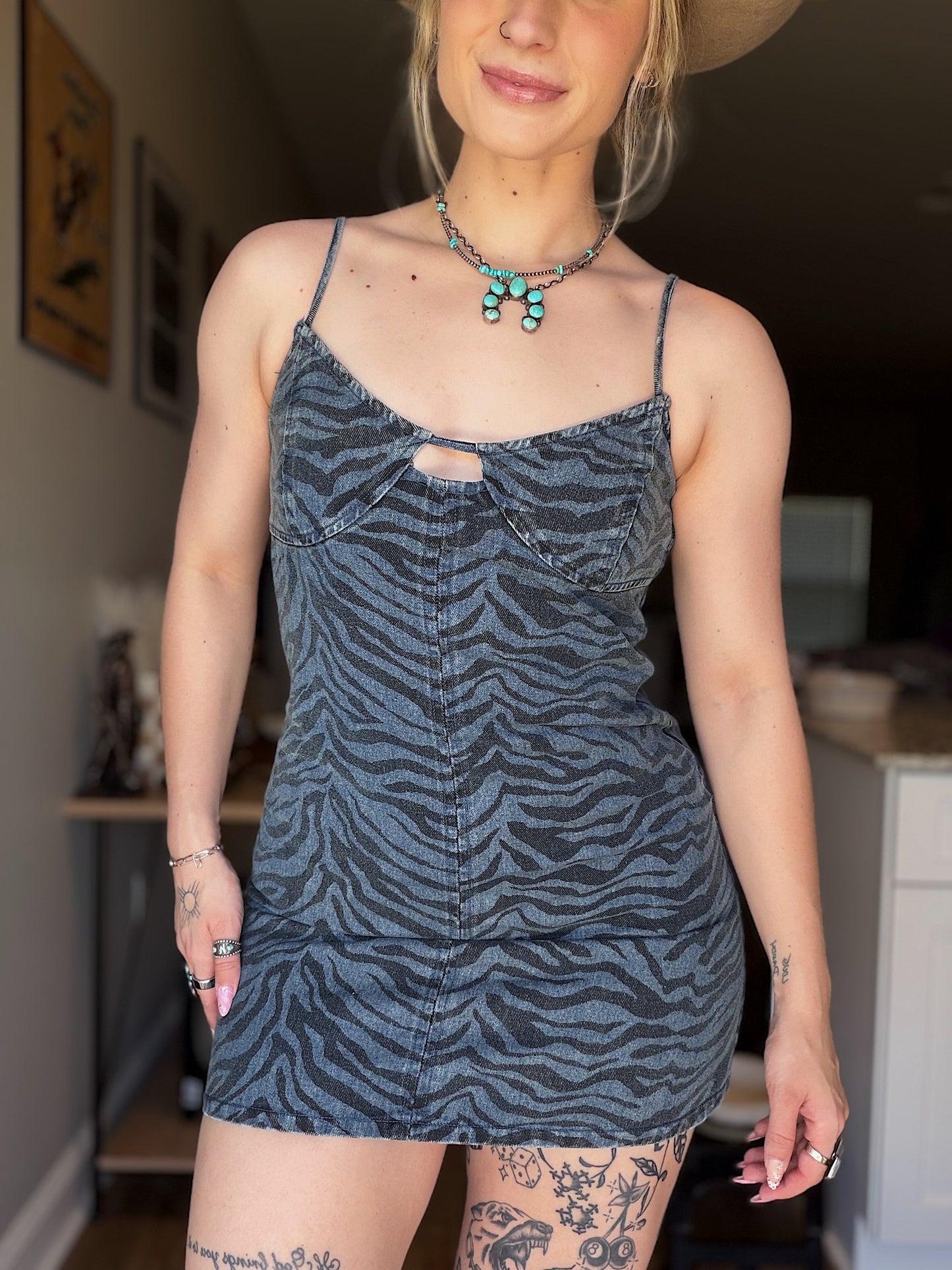 Zebra Mini Dress