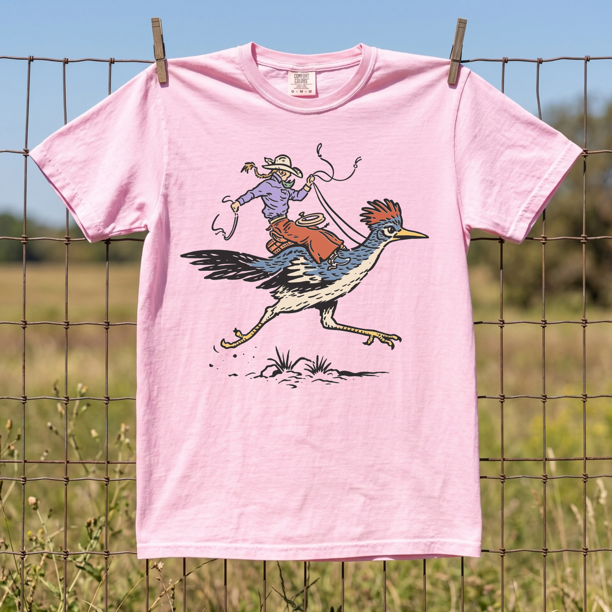 Cowgirl Roadrunner COMFORT COLORS TEE