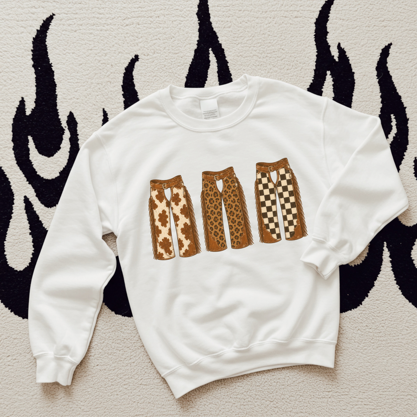 Triple Chaps TEE or CREWNECK