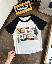 Load image into Gallery viewer, Cowboy Collage Baby Tee
