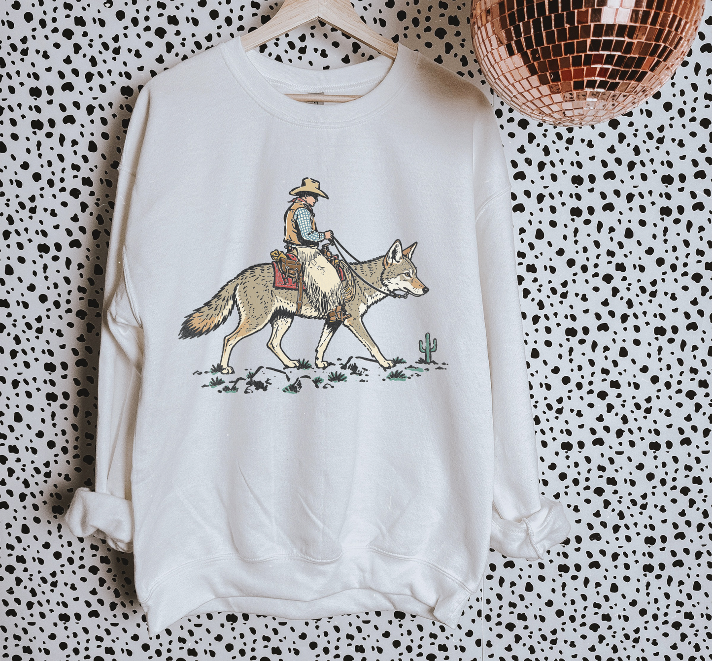 Coyote Cowboy TEE or CREWNECK