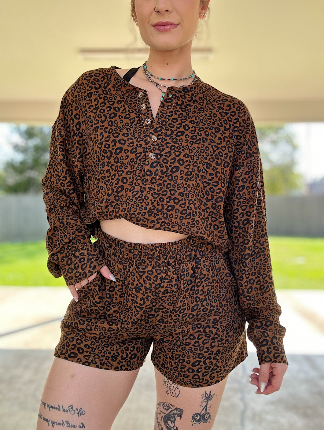 Henley Lounge Set (Leopard)