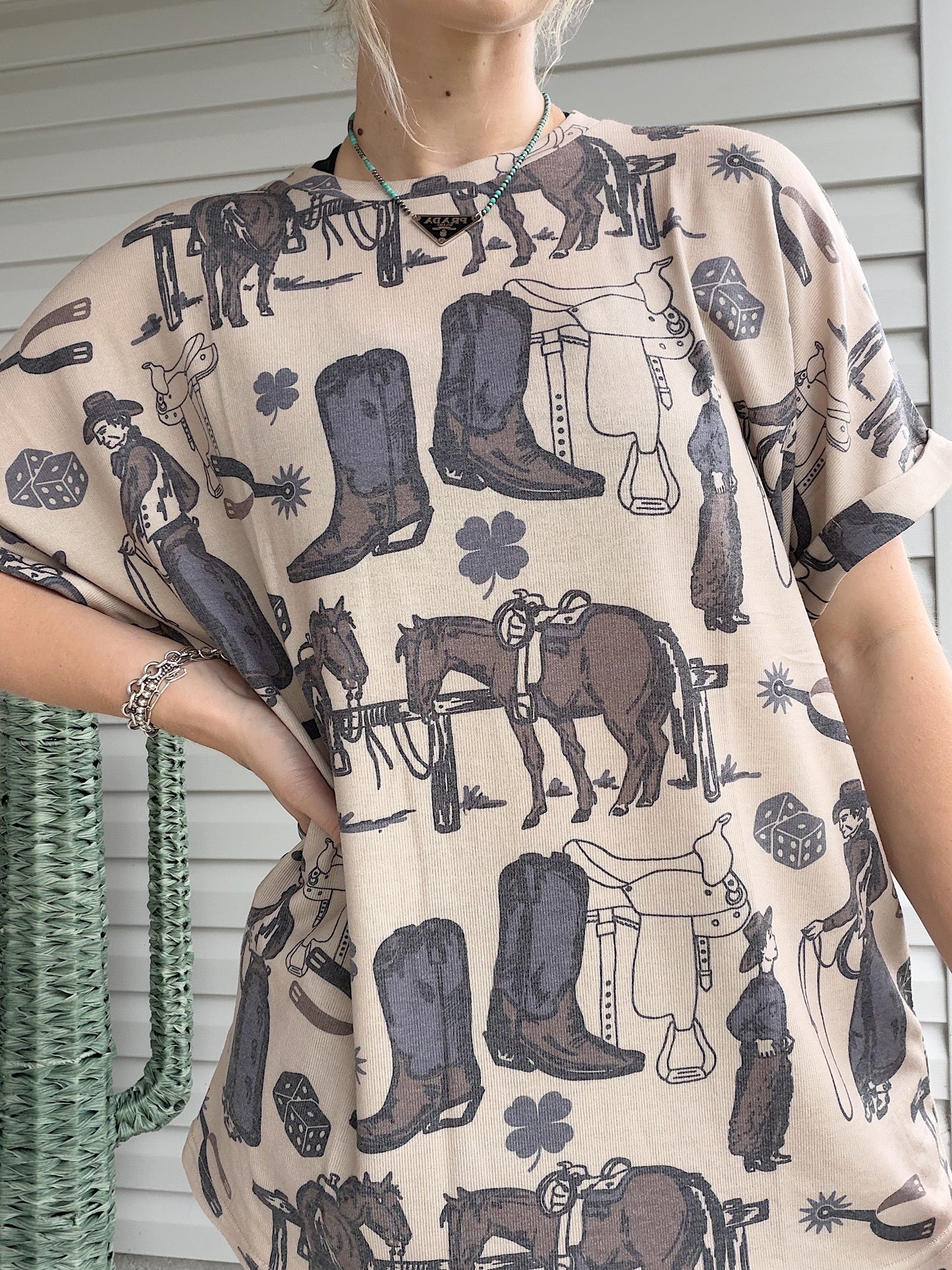 Cowboy Buds Oversized Tee