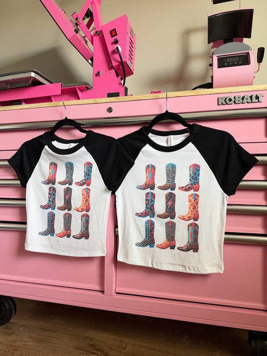 Funky Boots Baby Tee