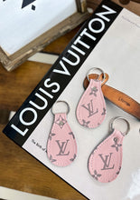 Load image into Gallery viewer, LV &amp; Cowhide Keychain (Pink)
