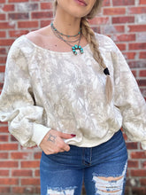 Load image into Gallery viewer, Camo Off The Shoulder Crew
