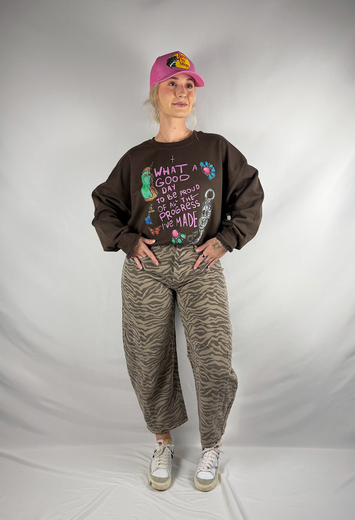 The Zebra Barrel Jeans