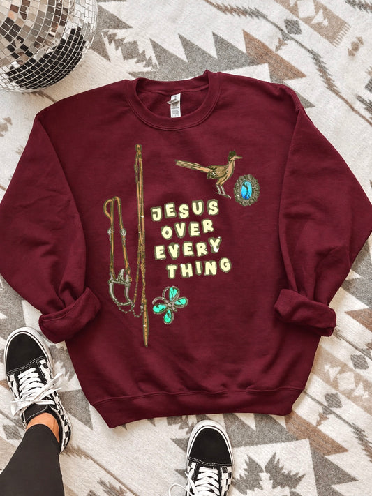 Jesus Over Everything Crewneck