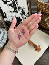 Load image into Gallery viewer, Hot Pink Bolt Necklace
