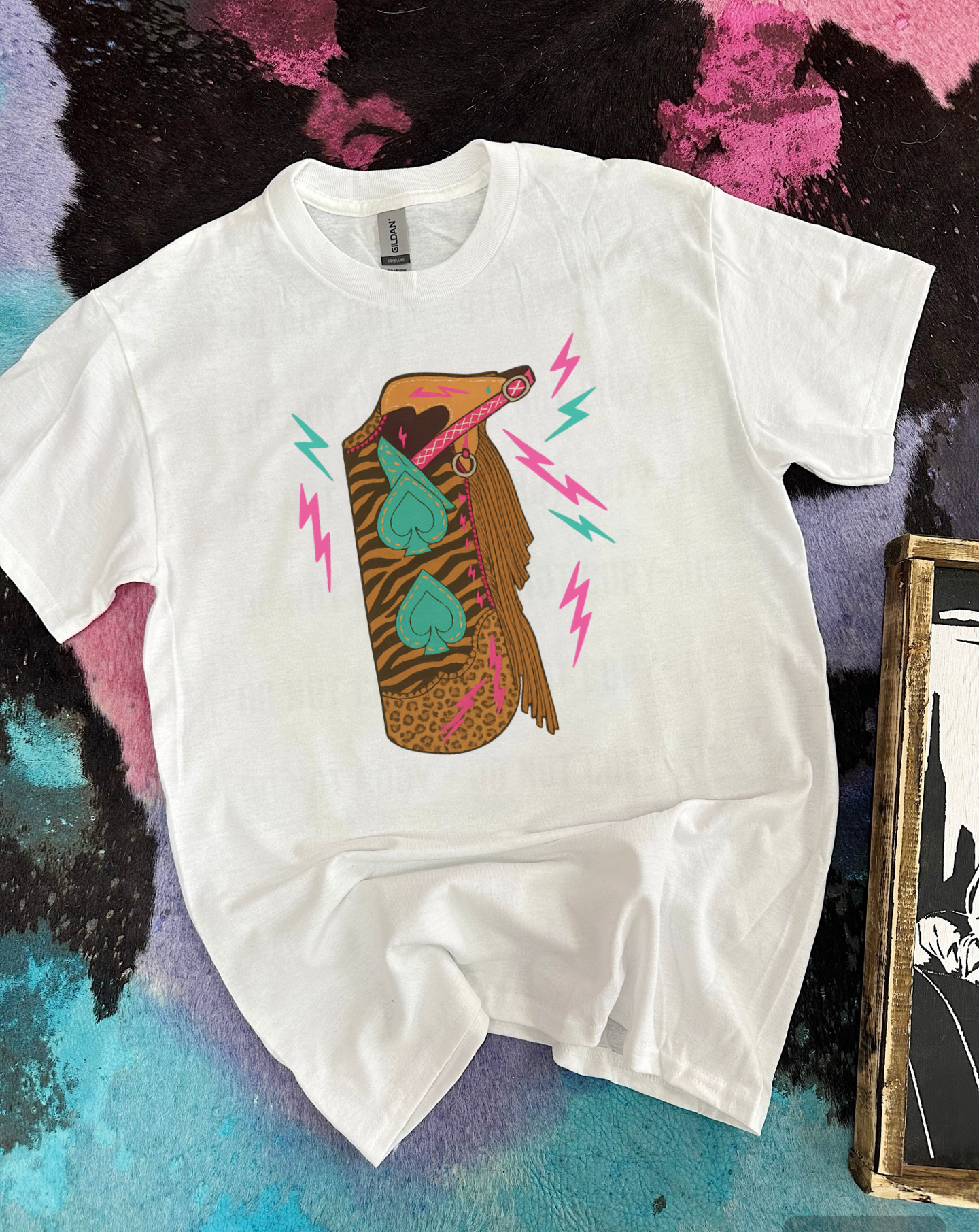 Funky Chaps Tee or Crewneck