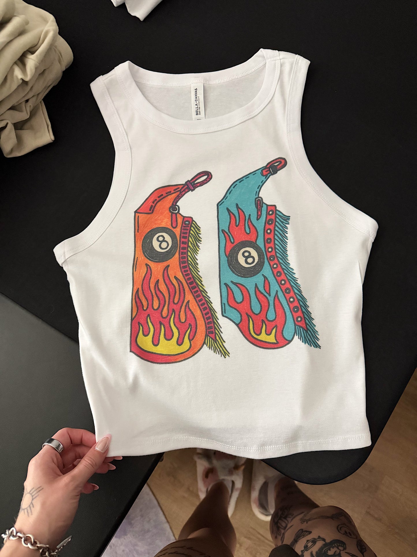 8 Ball Chaps Cropped Tank