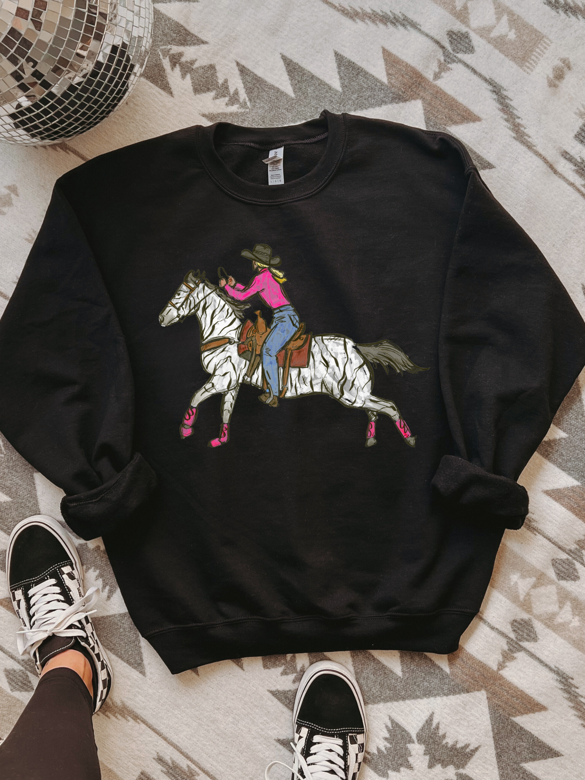 Cowgirl Chaos Crewneck