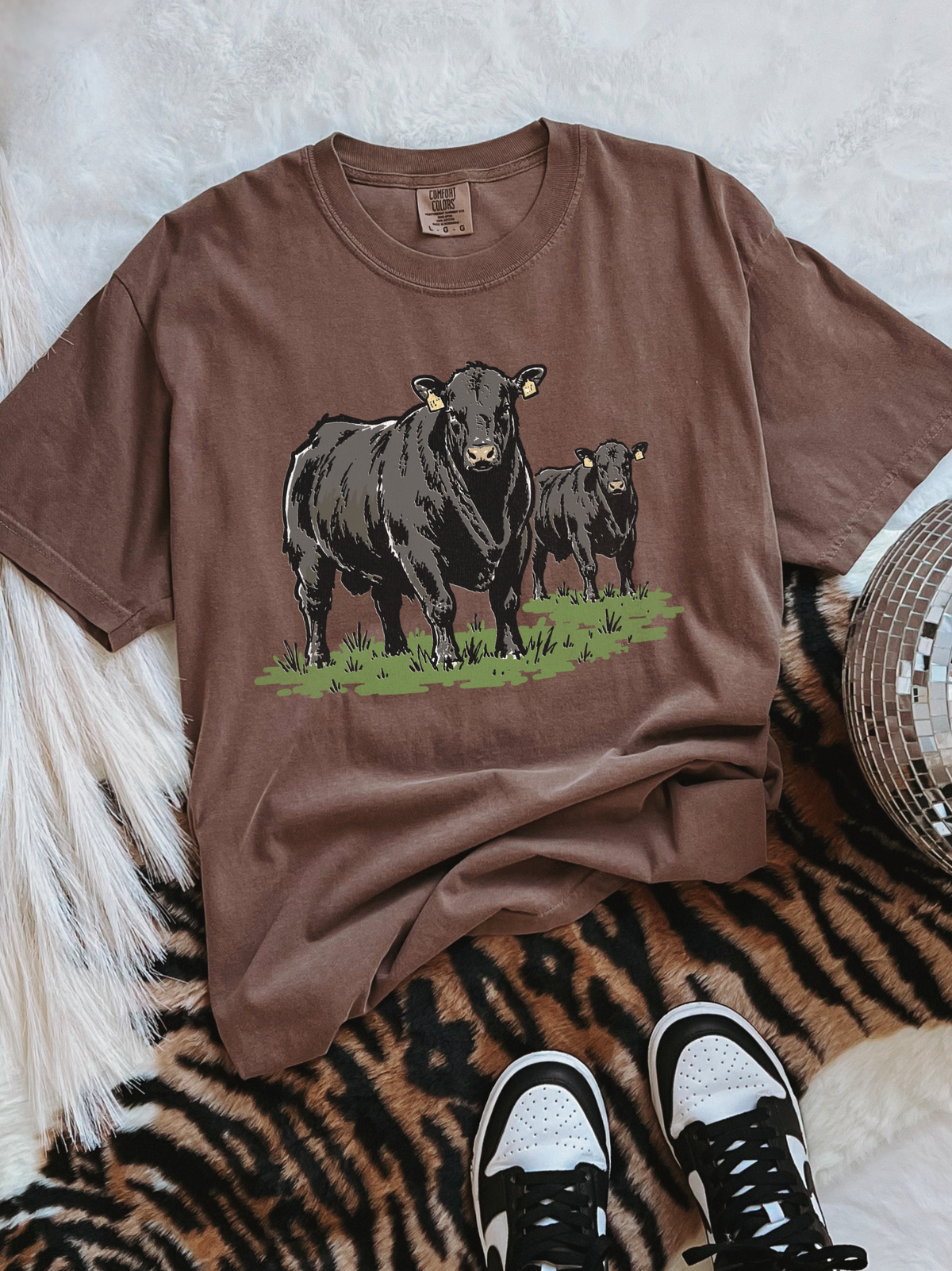 Angus Cow COMFORT COLORS TEE