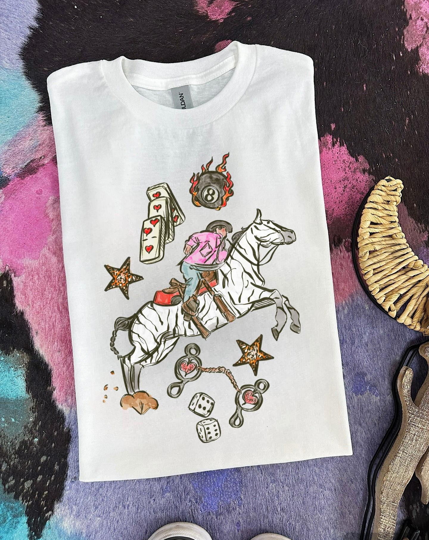 Wild Card Cowboy TEE or CREWNECK