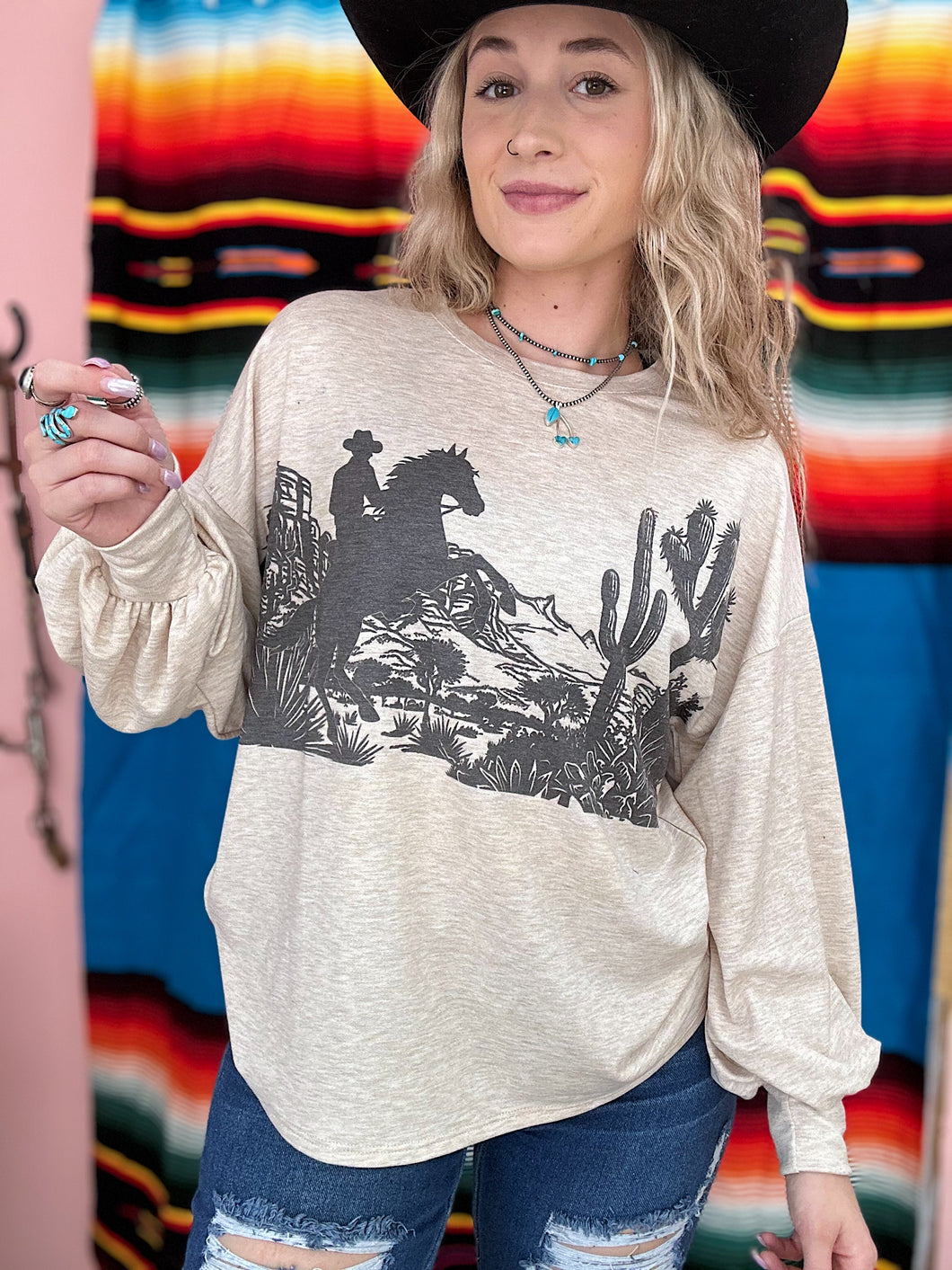 The Cowboy Scene Long Sleeve