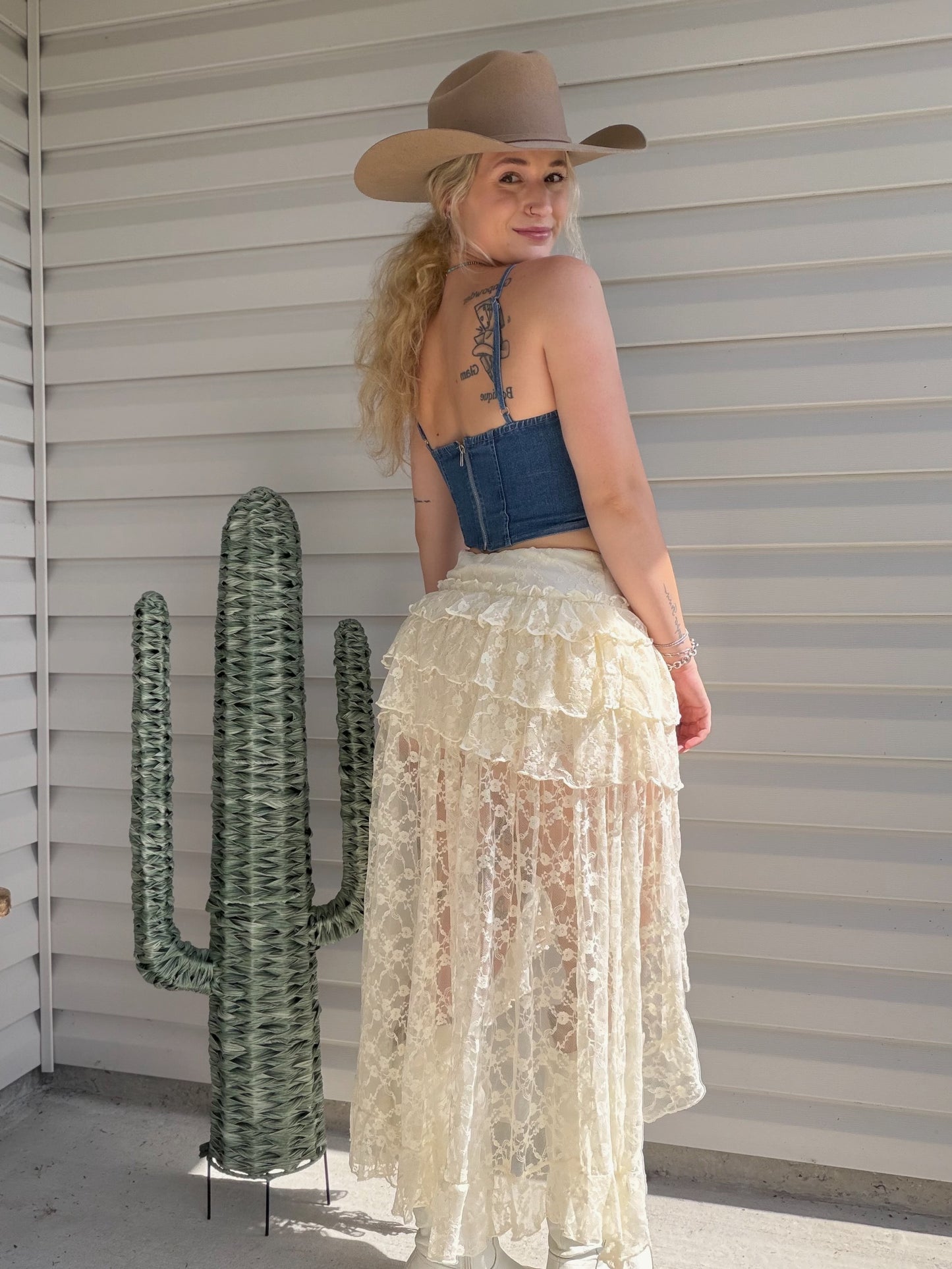 Dust & Lace High-Low Skirt
