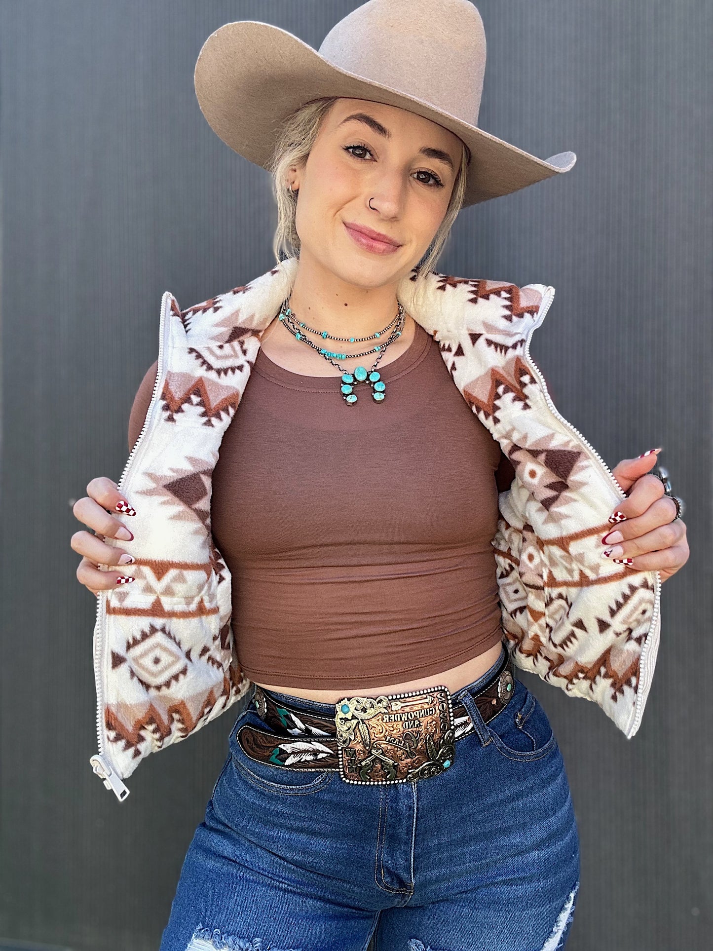 Reversible Aztec Vest