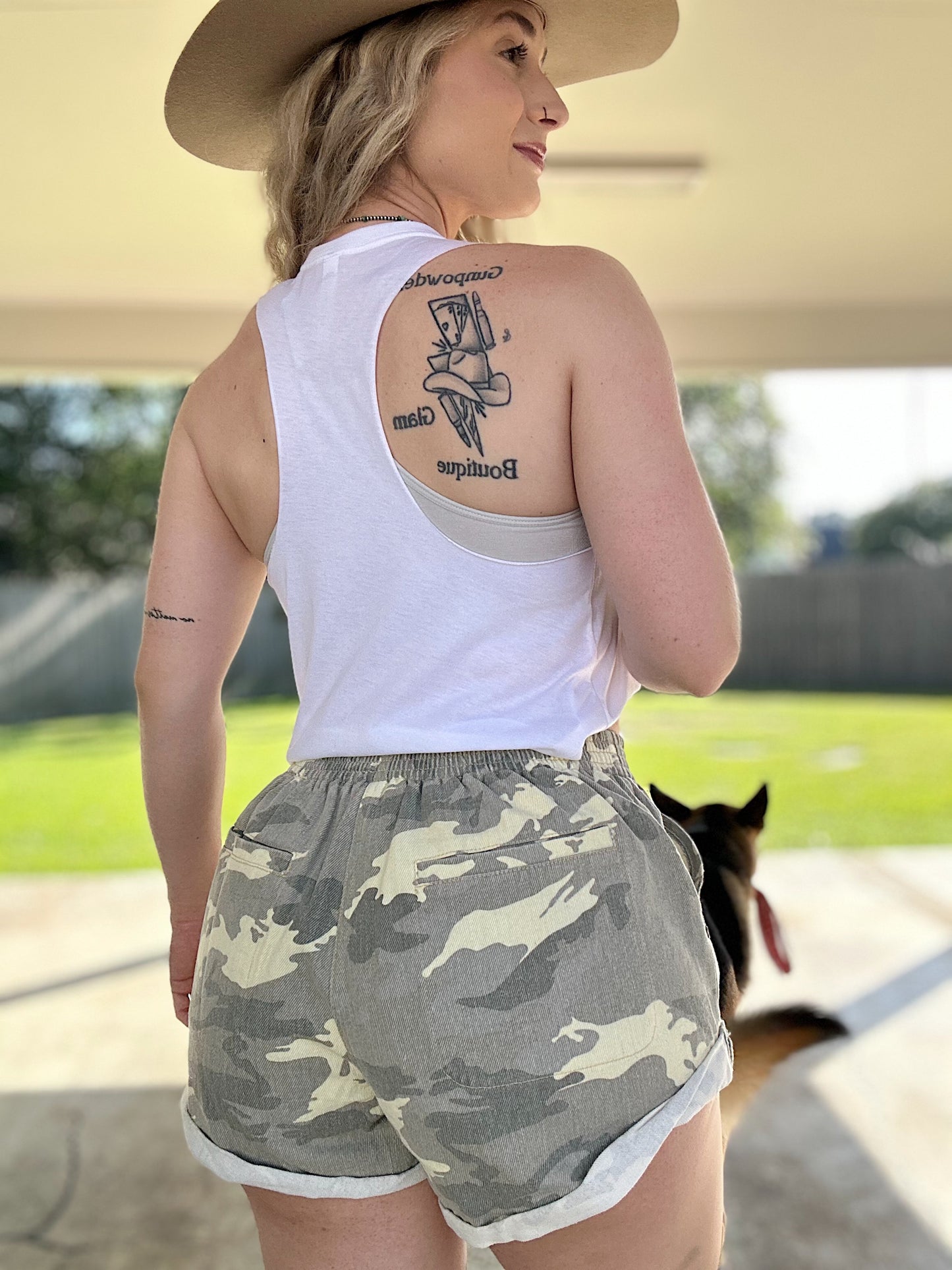 Checkered Cowboy Cropped Tank