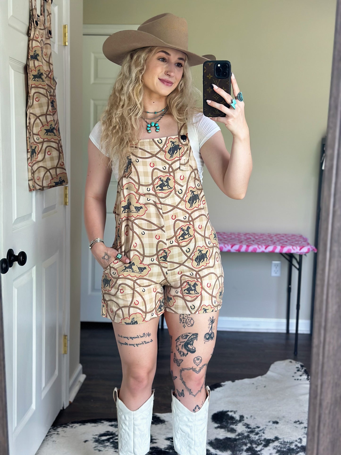 The Giddy Up Gingham Romper