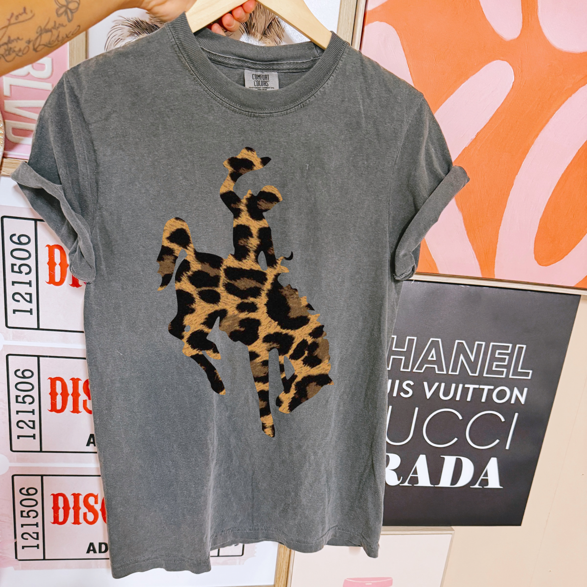 Leopard Cowboy COMFORT COLORS TEE