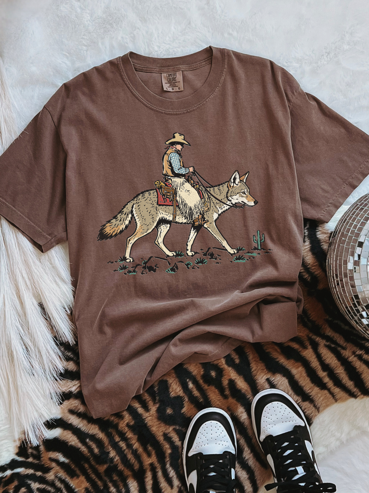Coyote Cowboy COMFORT COLORS TEE