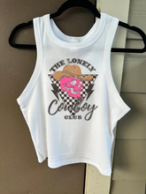 Load image into Gallery viewer, Lonely Cowboy Cropped Tank
