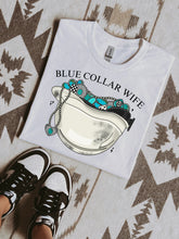 Load image into Gallery viewer, Blue Collar Wife (Hard Hat) TEE or CREWNECK
