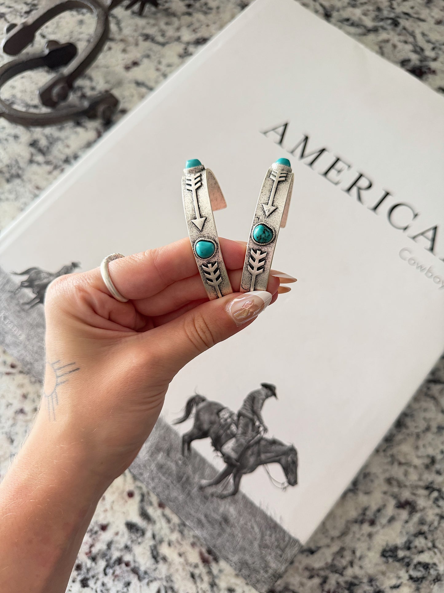 Turquoise Arrow Cuff