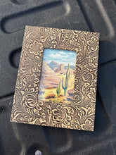 Load image into Gallery viewer, Tooled Leather Picture Frame
