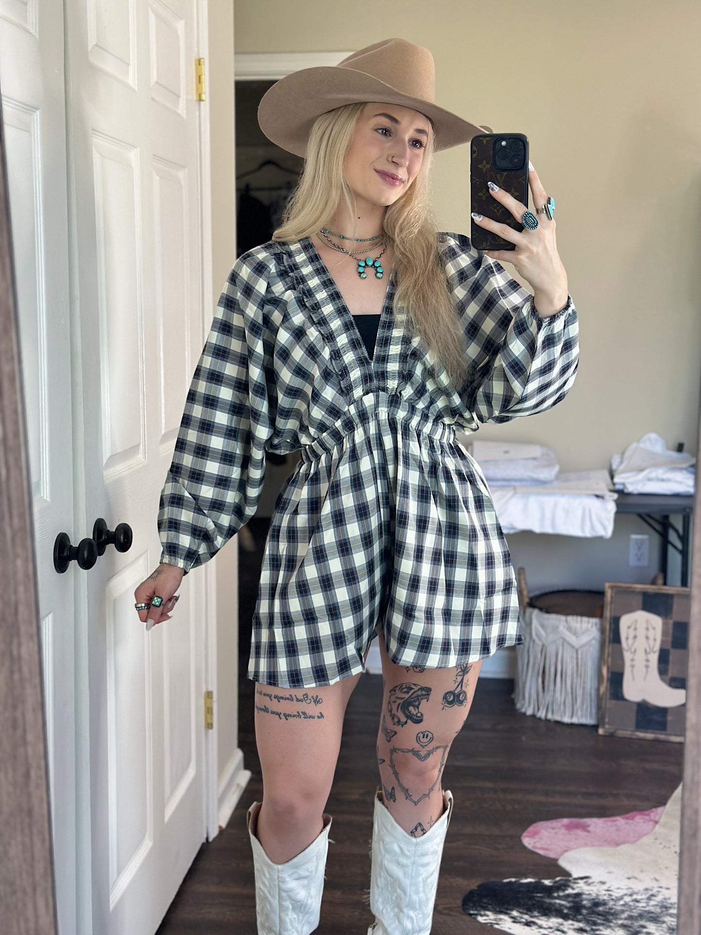The Plaid Romper