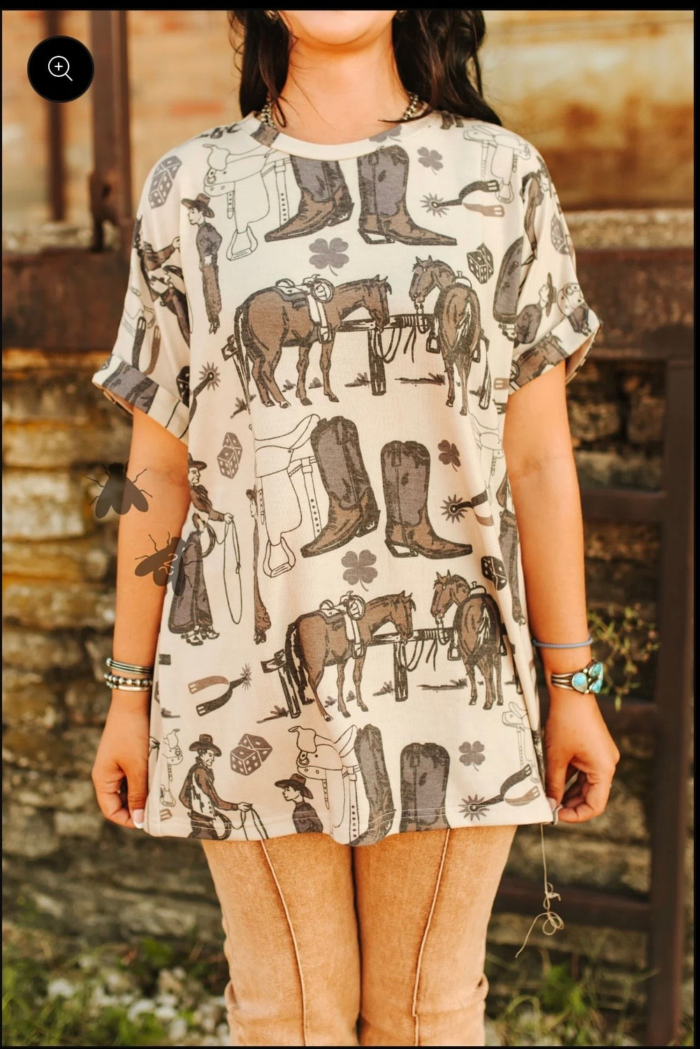 Cowboy Buds Oversized Tee