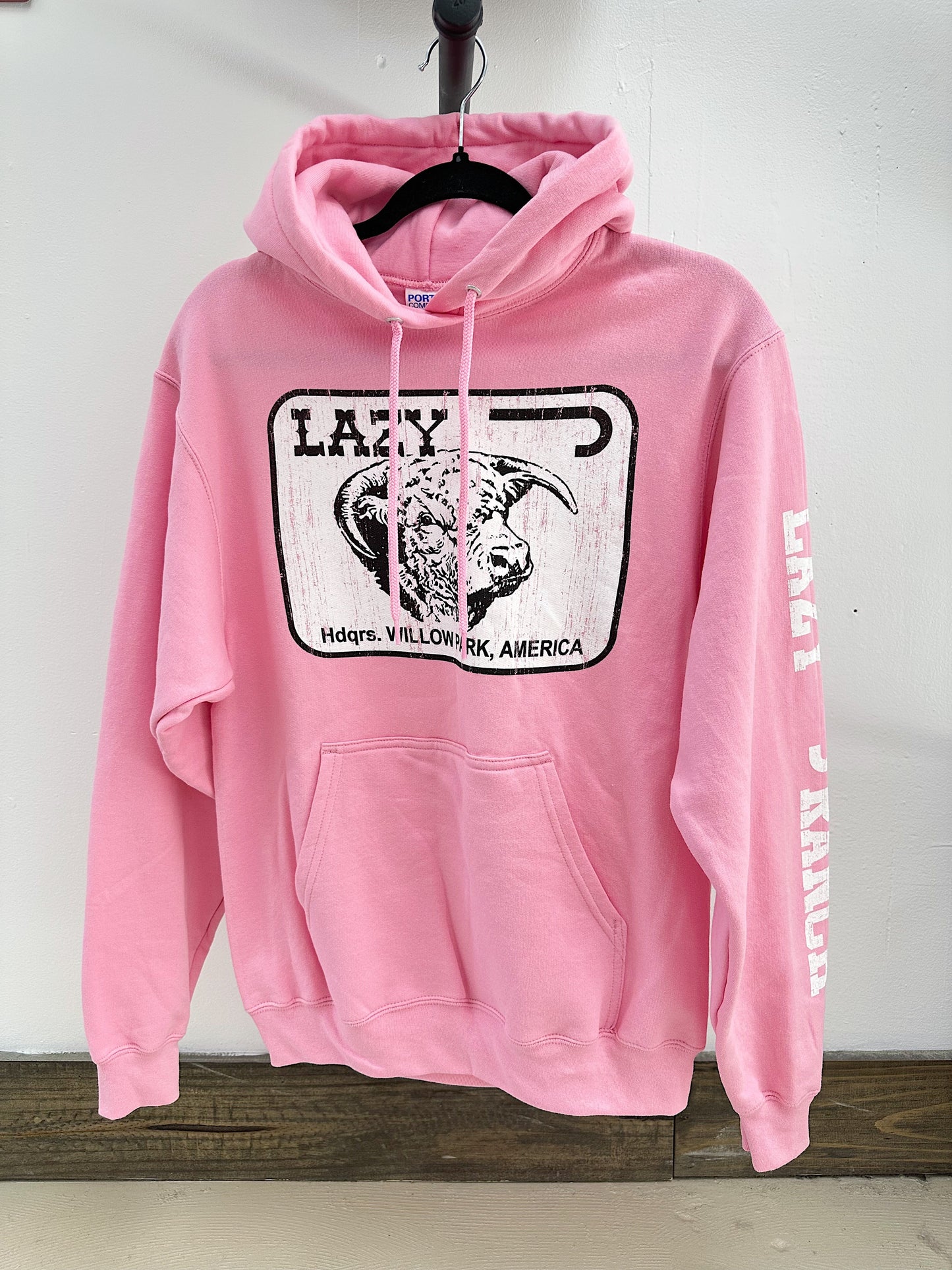 Pink Lazy J Hoodie