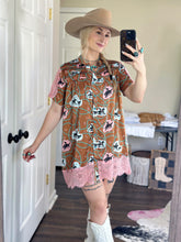 Load image into Gallery viewer, Blushin’ Bronco Dress
